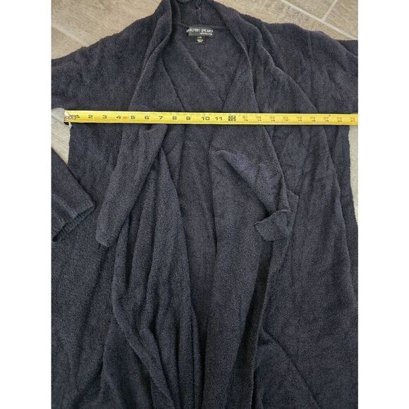 Barefoot Dreams Cozy Chic Open Front Cardigan Black Size L/XL - Picture 3 of 8